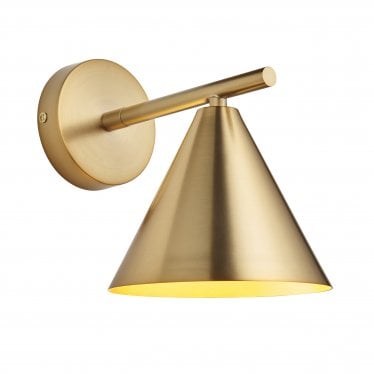 Cape 1 Light Wall Light - Warm Antique Brass