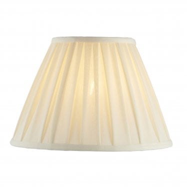 Carla 12" Tapered Single Light Shade - Cream Fabric - Shade Only