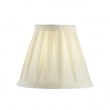 Carla 6" Tapered Cylinder Single Light Shade - Cream Fabric - Shade Only