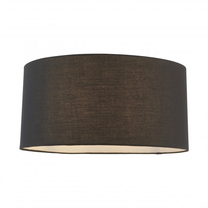 Endon Lighting Endon Lighting Cylinder 20 Inch Shade - Black Cotton - Shade Only