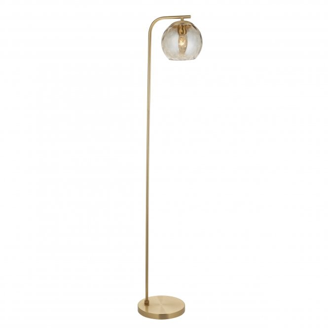 Endon Lighting Endon Lighting Dimple Single Floor Lamp - Champagne Lustre & Brushed Brass