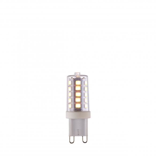 Endon Lighting Endon Lighting G9 LED SMD 3.7W Lamp - 3000K - Dimmable - Clear & White PC