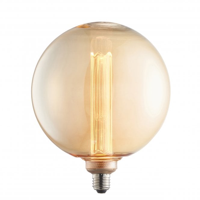 Endon Lighting Endon Lighting Globe Single E27 LED 2.8W Bulb - 1800K - Non-Dimmable - Amber Glass