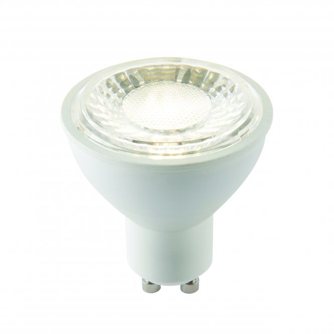 Endon Lighting Endon Lighting GU10 LED SMD 60° 7W Lamp - 4000K - Dimmable - Matt White Plastic