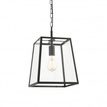 Hurst Single Light Pendant - Matt Black