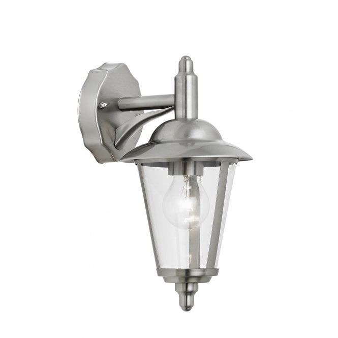 Endon Lighting Endon Lighting Klien Single Light Down Wall Light - Polished Stainless Steel & Clear Pc