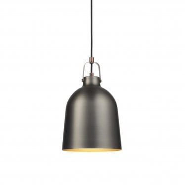 Lazenby Single Pendant - Aged Pewter & Aged Copper Plate