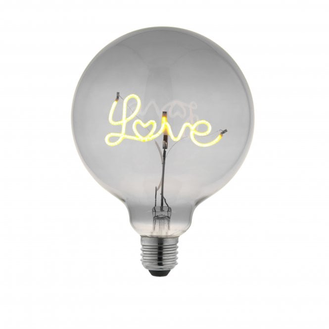 Endon Lighting Endon Lighting Love Light E27 LED 2W Bulb - Up - 2200K - Non-Dimmable - Smoked Glass