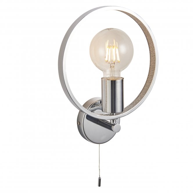 Endon Lighting Endon Lighting Merola Single Light Wall - Chrome Plate & Clear Faceted Acrylic