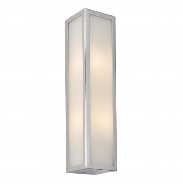 Newham 2 Light Wall - Chrome Plate & Frosted Glass