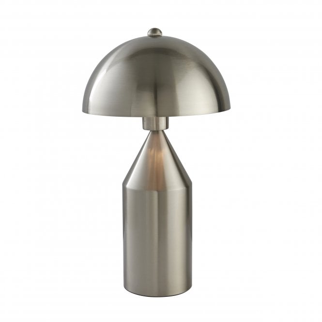 Endon Lighting Endon Lighting Nova Single Light Table Lamp - Brushed Nickel Plate