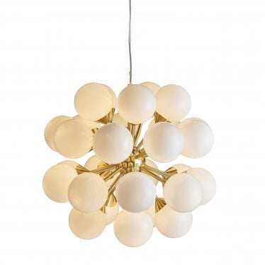 Oscar 28 Light Pendant - Brushed Brass