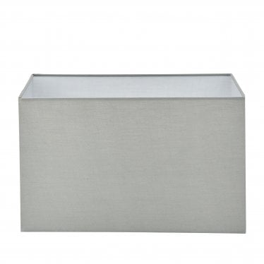 Rectangular 16" Single Light Shade - Grey Fabric - Shade Only