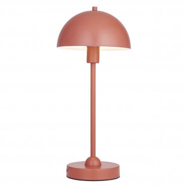 Saroma Domed Table Lamp - Matt Terracotta