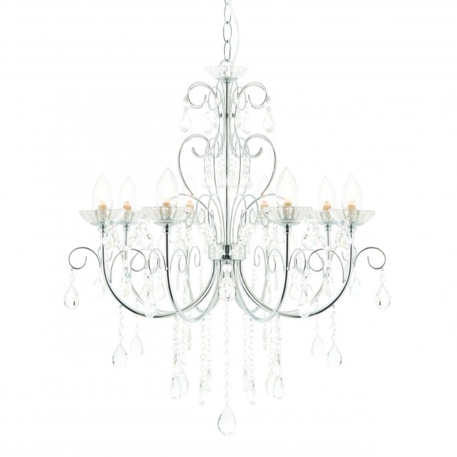 Endon Lighting Endon Lighting Tabitha 8 Light Pendant - Chrome Plate & Clear Crystal