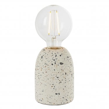 Terrazzo Single Light Table Lamp - White Terrazzo