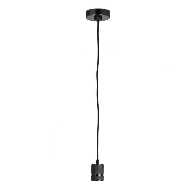 Endon Lighting Endon Lighting Urban Single Light Pendant - Black Chrome Plate