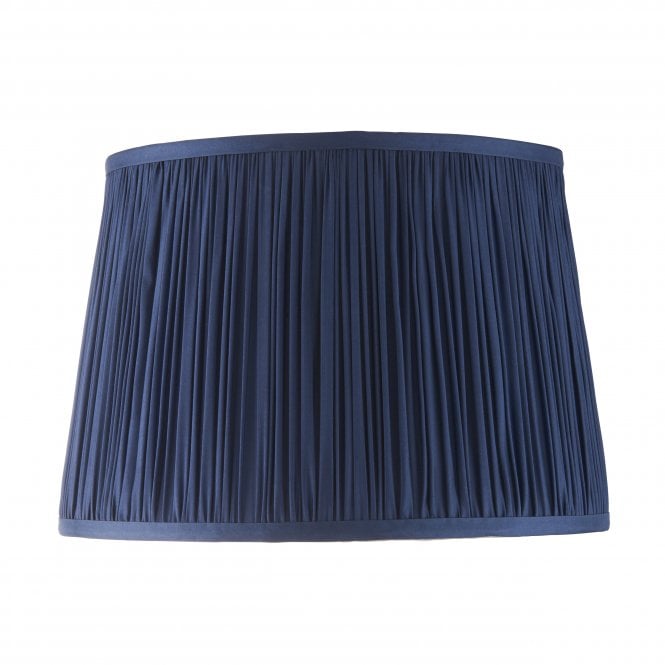 Endon Lighting Endon Lighting Wentworth Single Light Shade - Midnight Blue Silk 12 Inch - Shade Only