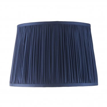 Wentworth Single Light Shade - Midnight Blue Silk 12 Inch - Shade Only