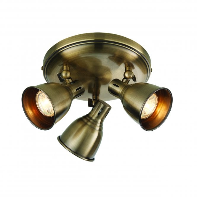 Endon Lighting Endon Lighting Westbury 3 Light Spot Light - Antique Brass Plate