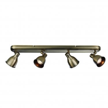 Westbury 4 Light Spot Light - Antique Brass Plate