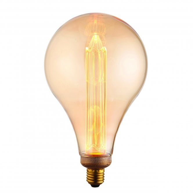 Endon Lighting Endon Lighting XL E27 LED 2.5W Globe Bulb - 2300K - Non-Dimmable - Amber Glass