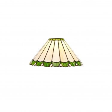 Amberley 30cm Tiffany Shade - Green & Cream - Shade Only