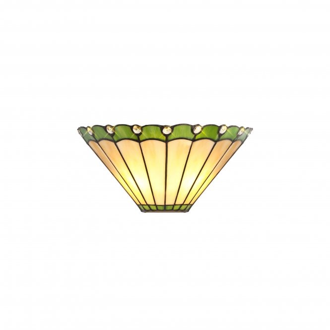 Fabula Fabula Amberley Tiffany Wall Lamp - Green & Cream