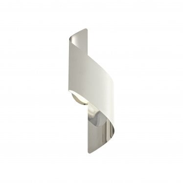 Barrington Small LED Wall Lamp - White & Polished Chrome