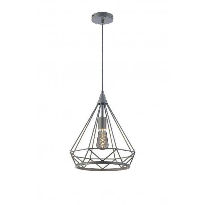 Fabula Fabula Beverley Large Diamond Pendant - Matt Grey