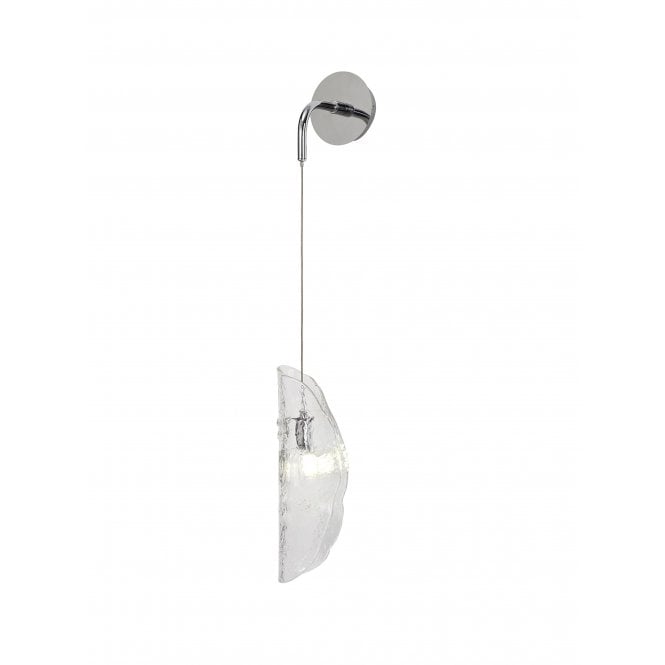 Fabula Fabula Chandos Wall Light - Polished Chrome & Clear Glass