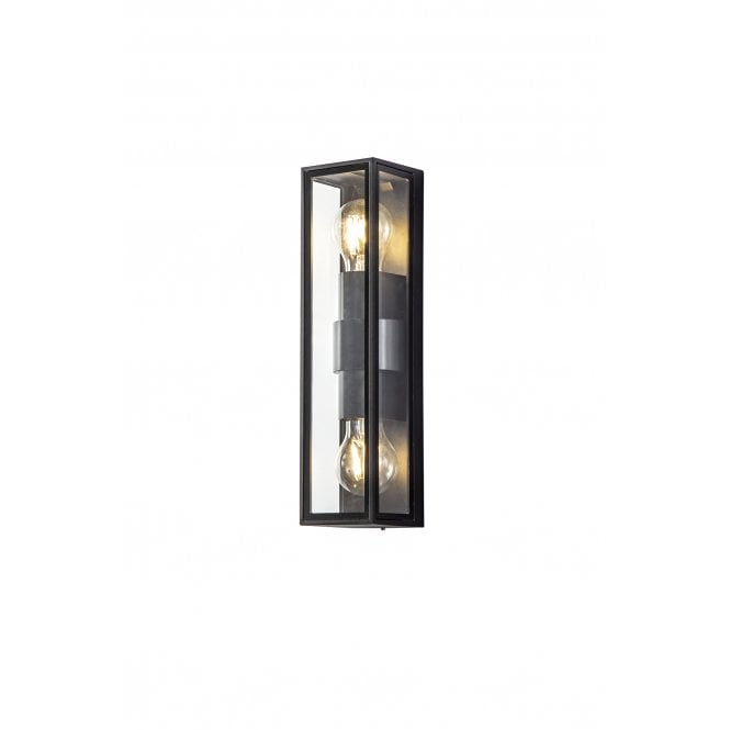 Fabula Fabula Deerleap Flush 2 Light Wall Lamp - Anthracite - IP65