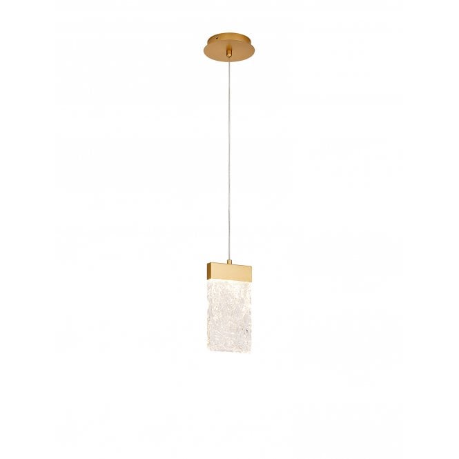 Fabula Fabula Falcon Medium Single LED Pendant - Painted Brushed Gold