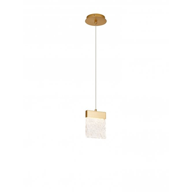 Fabula Fabula Falcon Small Single LED Pendant - Painted Brushed Gold