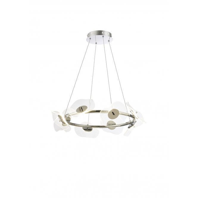 Fabula Fabula Holly 8 Light LED Ring Pendant - Polished Chrome