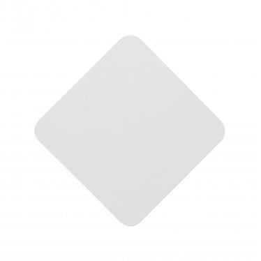 Kingsley Magnetic Base LED Wall Lamp - 20/19cm Diamond - Central - Sand White & Acrylic Frosted Diffuser