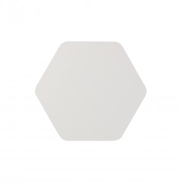 Kingsley Magnetic Base LED Wall Lamp - 20/19cm Horizontal Hexagonal - Central - Sand White & Acrylic Frosted Diffuser