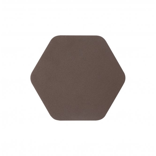 Fabula Fabula Kingsley Magnetic Base LED Wall Lamp - 20cm Horizontal Hexagonal - Coffee