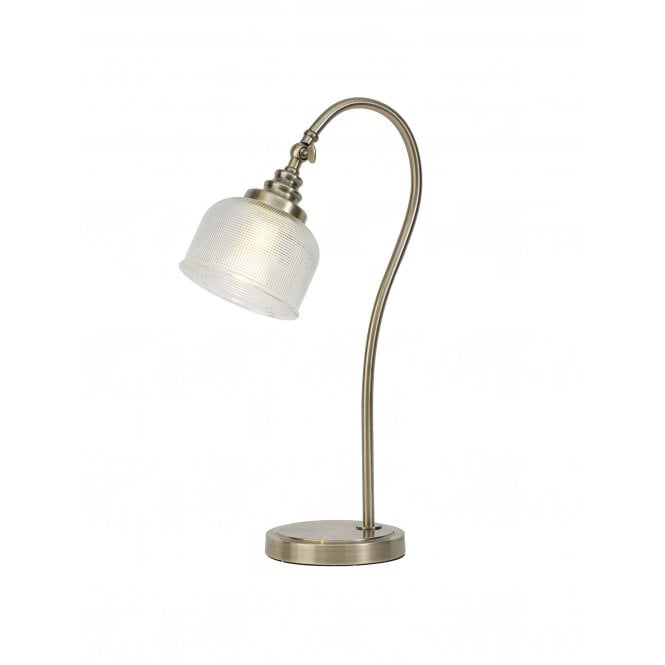 Fabula Fabula Maida Single Table Lamp - Antique Brass & Prismatic Glass