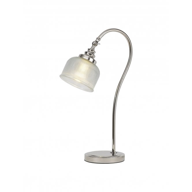 Fabula Fabula Maida Single Table Lamp - Polished Nickel & Prismatic Glass