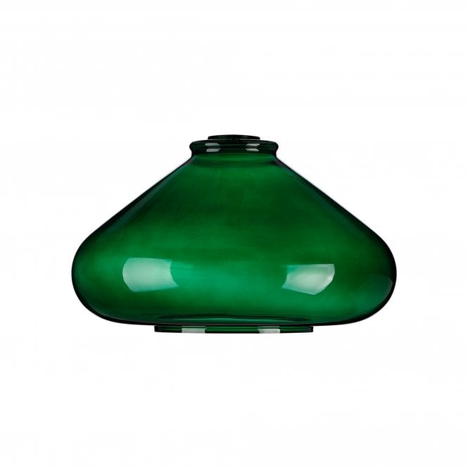 Fabula Fabula Maple Wide Shade - Bottle Green Glass - Shade Only