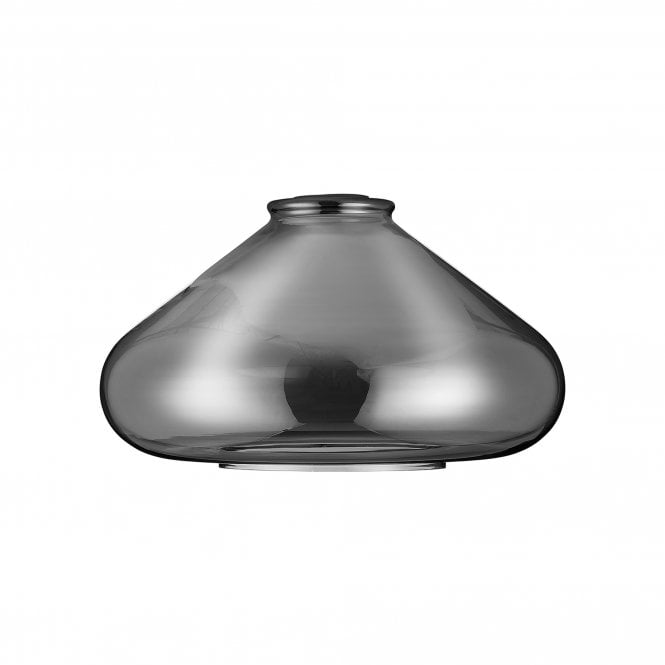 Fabula Fabula Maple Wide Shade - Smoke Plated Glass - Shade Only