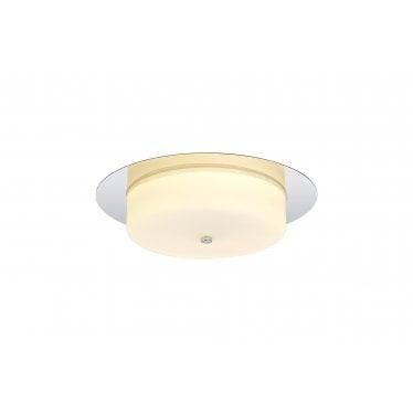 Morley LED Flush Light - Polished Chrome - IP44