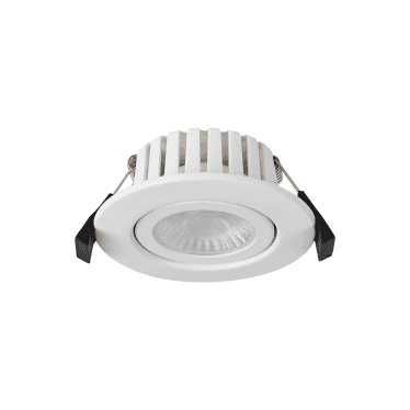 Mulgrave CCT LED Adjustable Downlight - IP65 Fire Rated - Matt White