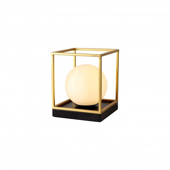 Fabula Fabula Newbury Single Table Lamp - Matt Black & Painted Gold