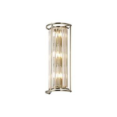 Oakhurst 3 Light Wall Lamp - Antique Brass & Clear Glass