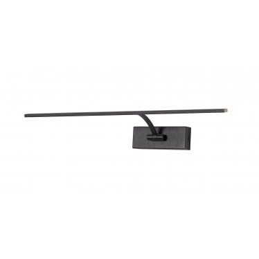 Plumtree Large 1 Arm LED Wall Lamp/Picture Light - Sand Black