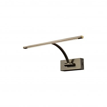 Plumtree Small 1 Arm LED Wall Lamp/Picture Light - Bronze