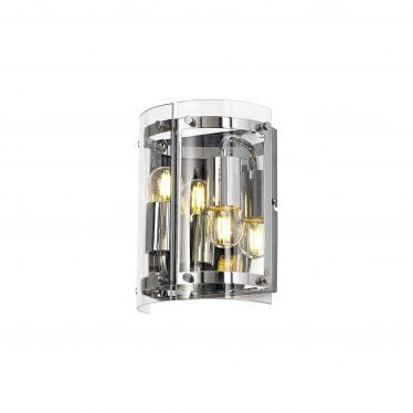 Regents 2 Light Wall Light - Polished Chrome