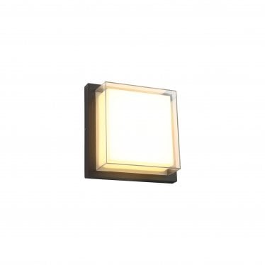 Richmond LED Wall Lamp - Anthracite, Opal & Clear PC - IP65